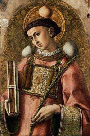 Carlo Crivelli Crivelli 1476 painting of Saint Stephen Sweden oil painting art